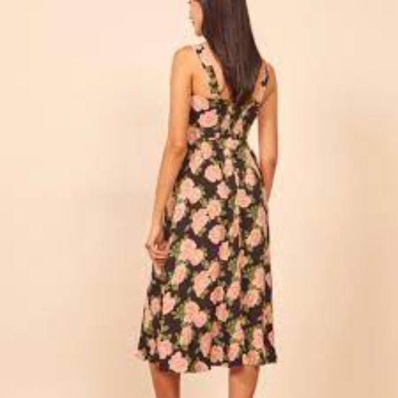 Reformation Saltillo Floral Print Midi 8 - Picture 4 of 4